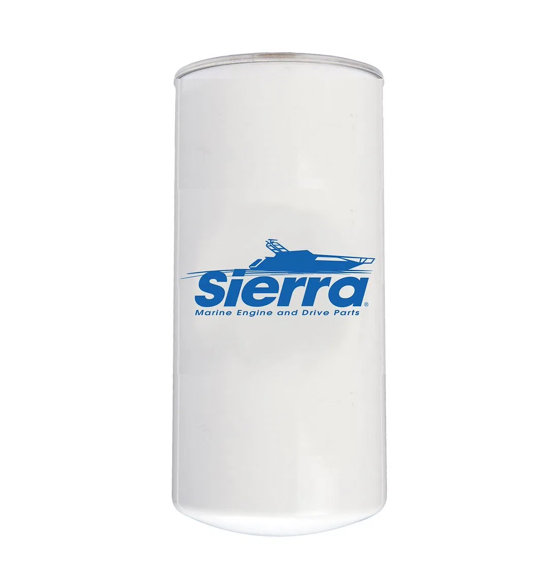 18-0036 – SIERRAMARINE Oil Filter, Canister Style Diesel With Bypass Valve White Housing With Sierra Marine Logo Fits...